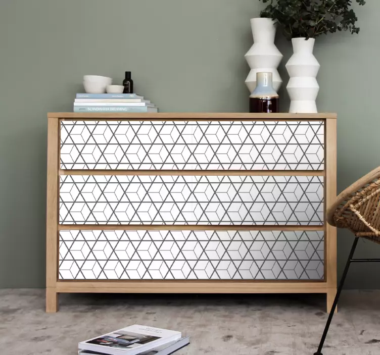 Sticker meuble motif scandinave - TenStickers