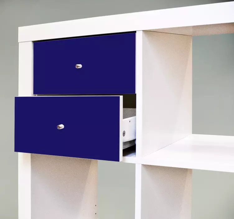 Adhésif meuble tiroirs Kallax couleur - TenStickers