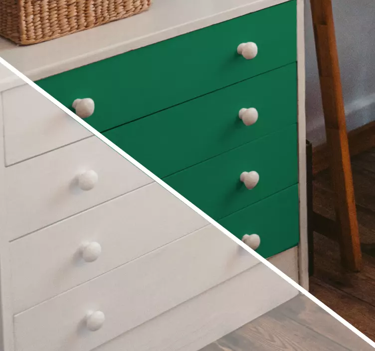 Adhésif meuble tiroirs Kallax couleur - TenStickers