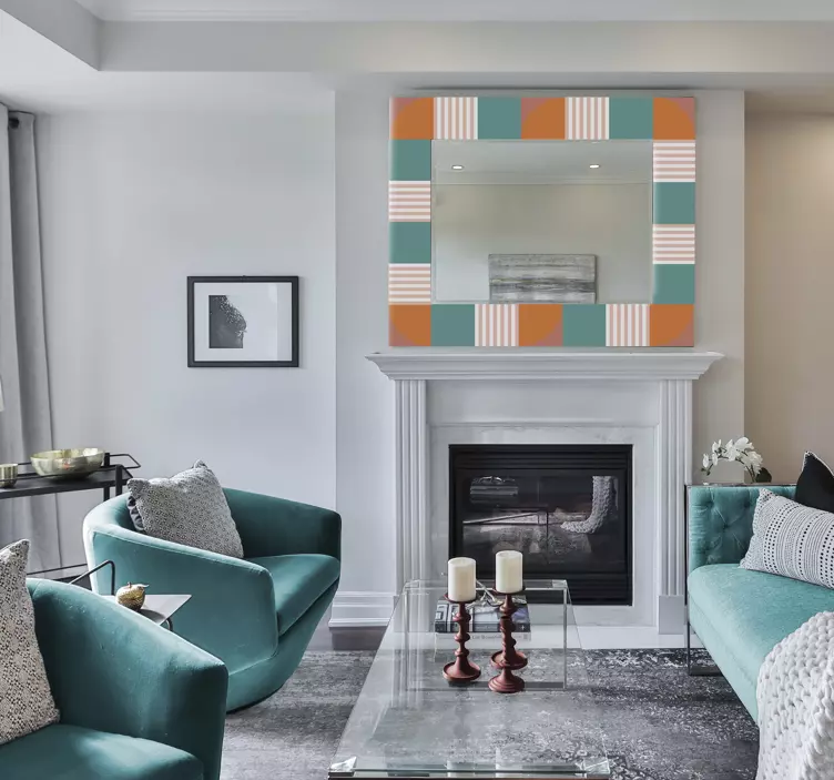 Sticker cadre couleurs positives - TenStickers