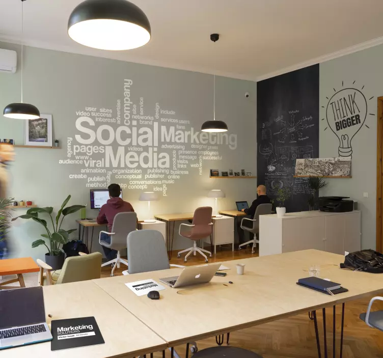 Sticker texte concepts marketing - TenStickers