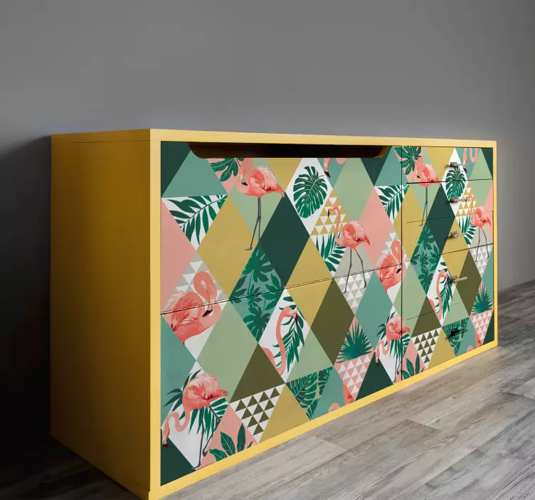 Adhésif meuble de jungle tropicale - TenStickers