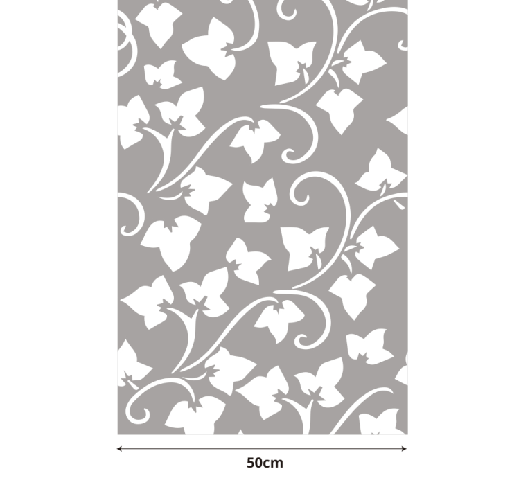 Autocollant fenêtre feuille translucide de branche d'arbre - TenStickers