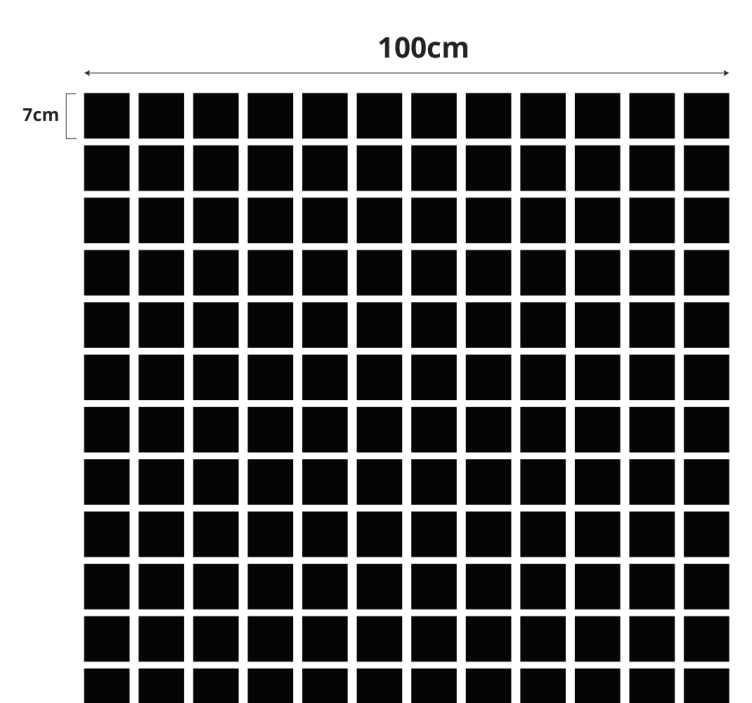 Film pour fenêtre carré échelle des carrés gris - TenStickers