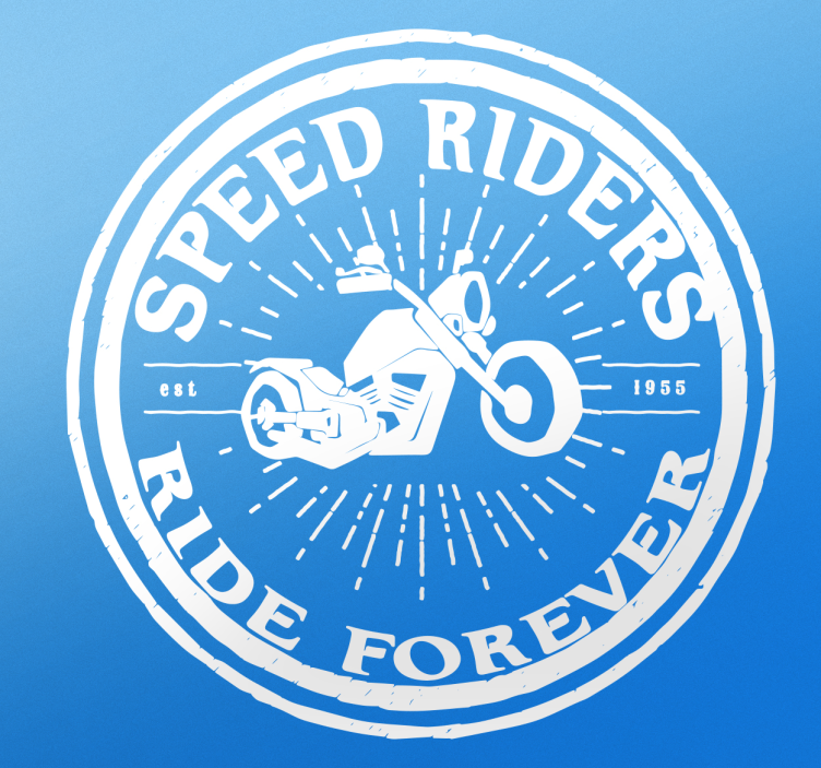 Sticker motocross les speed riders roulent pour toujours - TenStickers