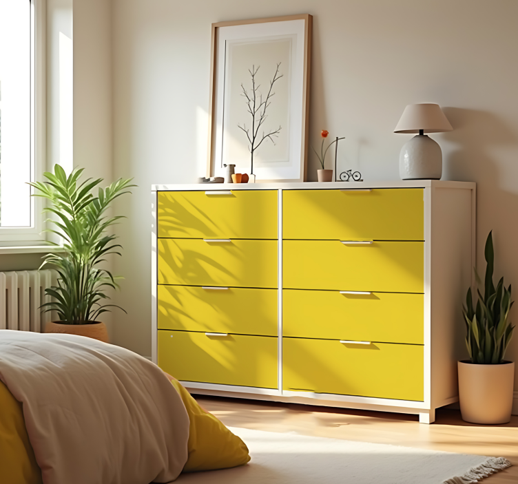 Papier adhésif - Jaune Citron - TenStickers