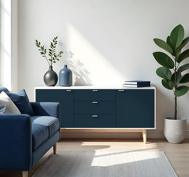 Papier adhésif - Bleu Foncé - TenStickers