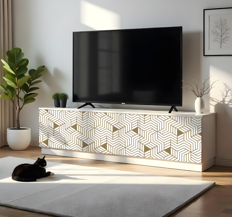 Adhésif meuble cubes 3d scandinaves - TenStickers