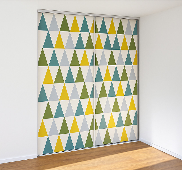 Adhésif meuble triangles minimalistes - TenStickers