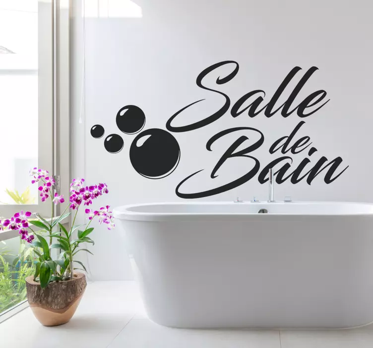 Autocollant autres textes salle de bain - TenStickers