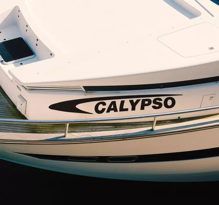 Sticker marin bateau de sport personnalisable - TenStickers