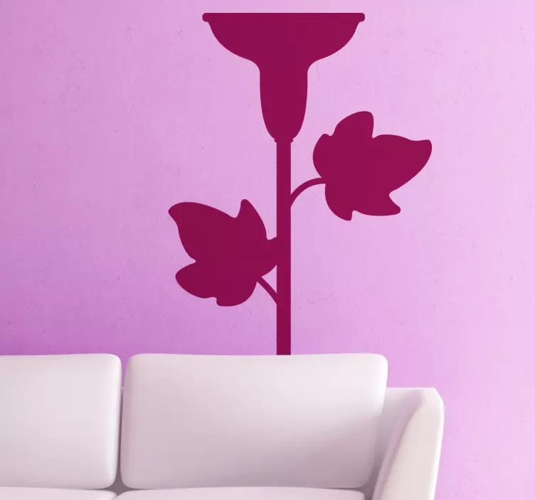 Autocollant mural chandelier feuilles - TenStickers
