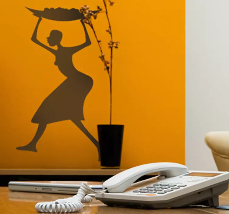 Autocollant mural femme africaine - TenStickers