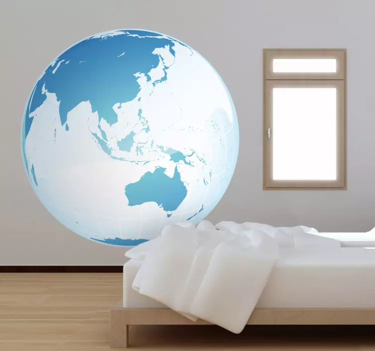 Autocollant mural globe Asie Océanie - TenStickers