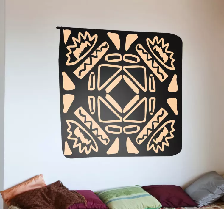 Autocollant mural mosaïque africaine - TenStickers