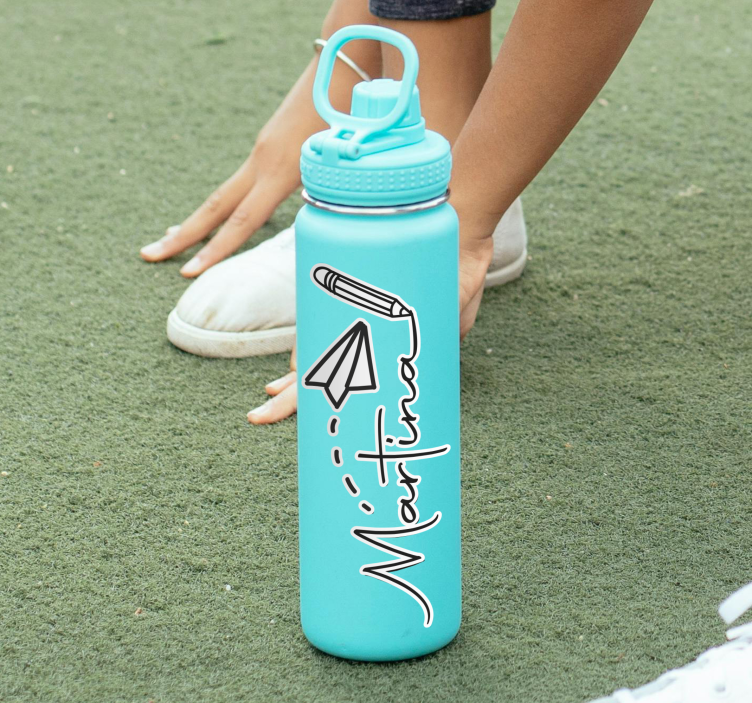 Sticker personnalisé nom de la bouteille - TenStickers