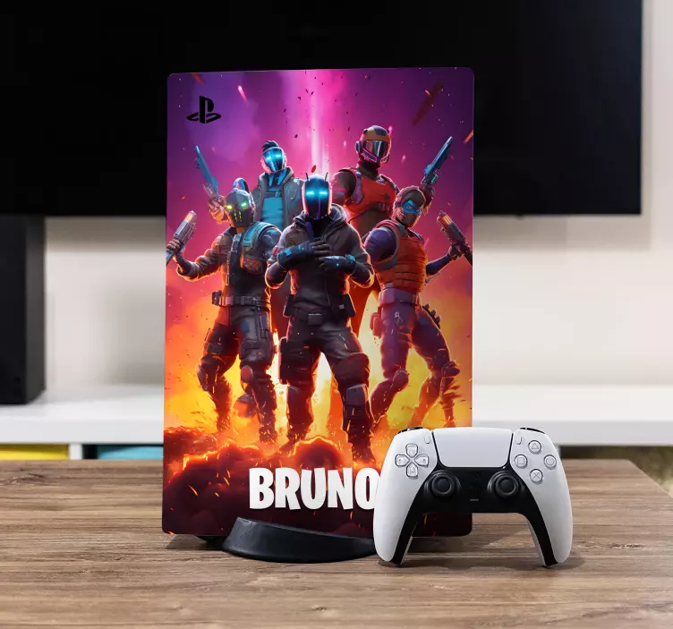 Sticker PS5 bataille de jeu vidéo - TenStickers