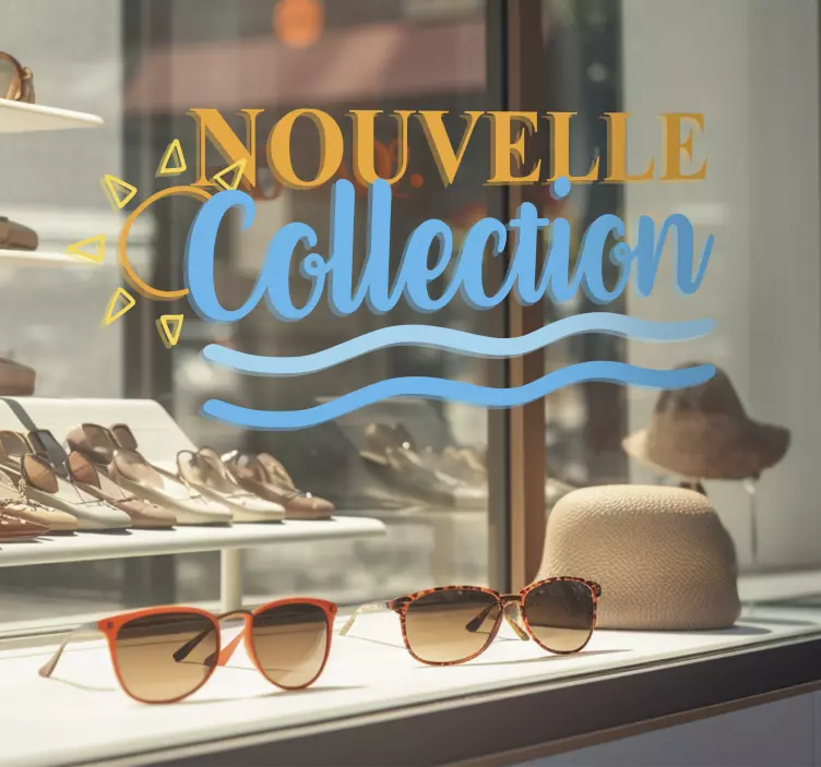 Sticker vitre nouvelle collection symboles été - TenStickers