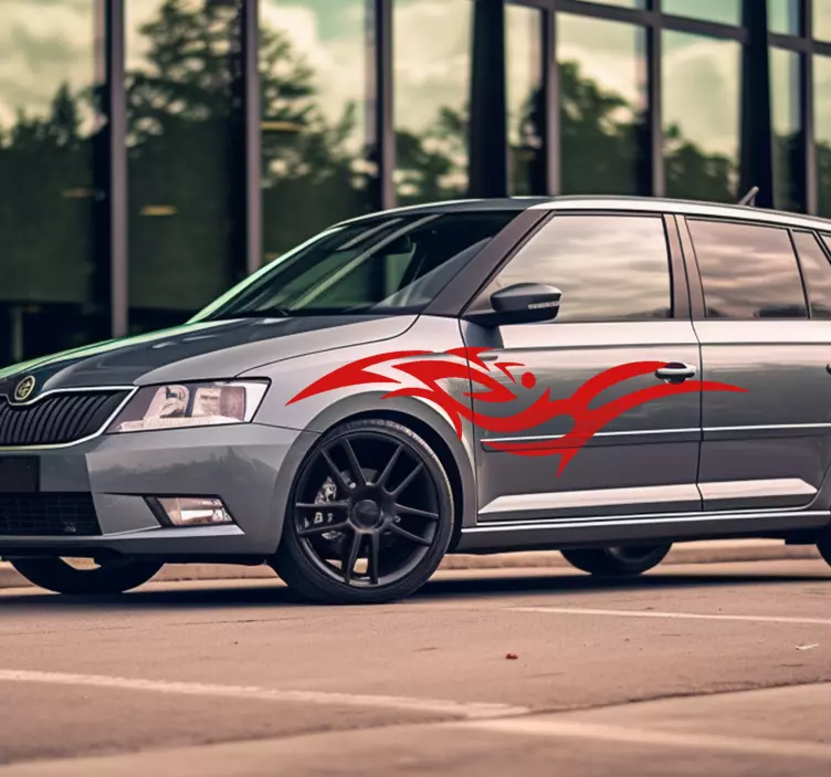 Autocollant voiture tribal - TenStickers