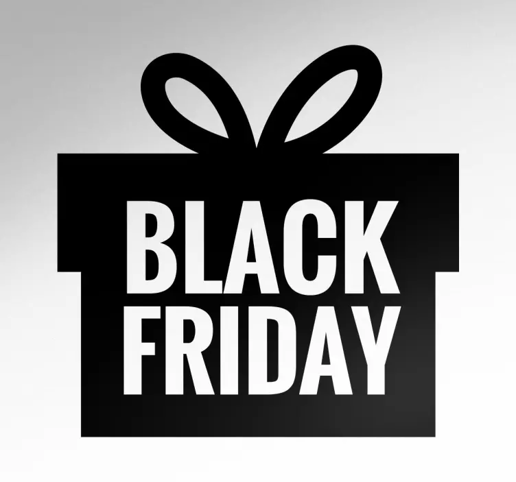 Sticker Black Friday cadeau - TenStickers