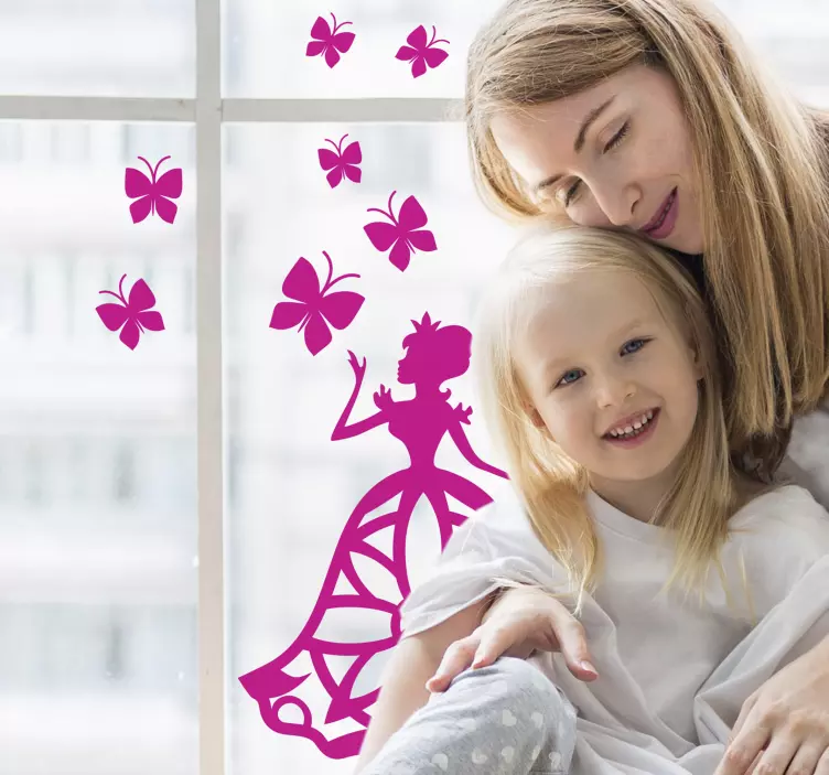 Autocollant fenêtre ensemble de décoration papillon - TenStickers