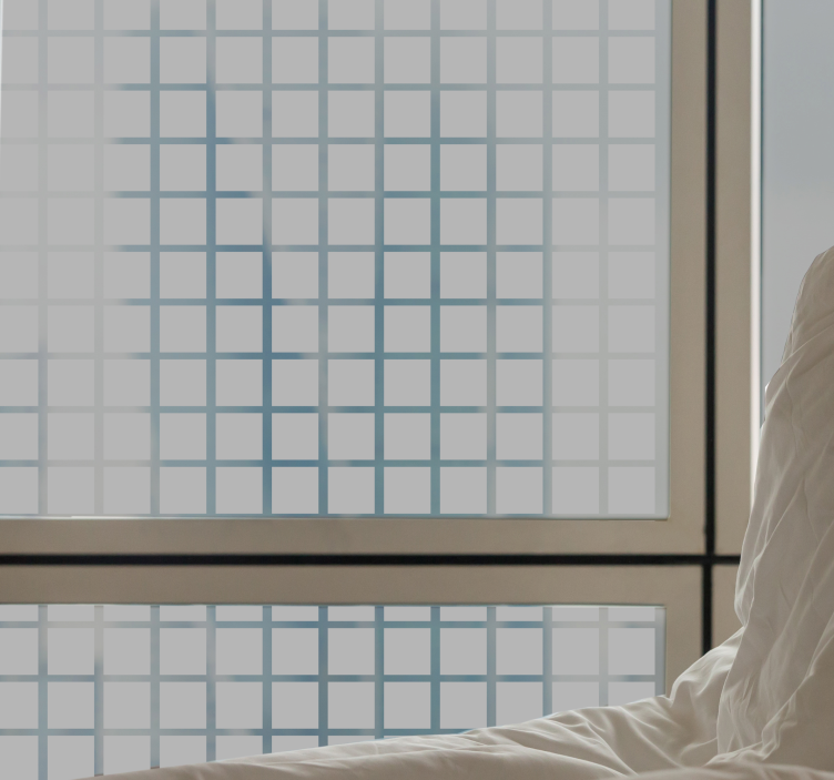 Film pour fenêtre carré échelle des carrés gris - TenStickers