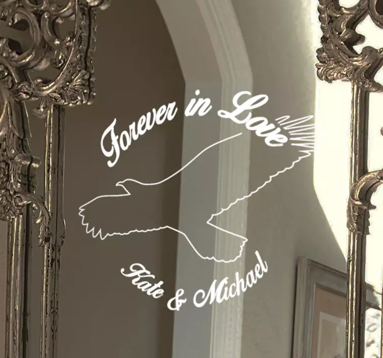 sticker amour personnalisable - TenStickers