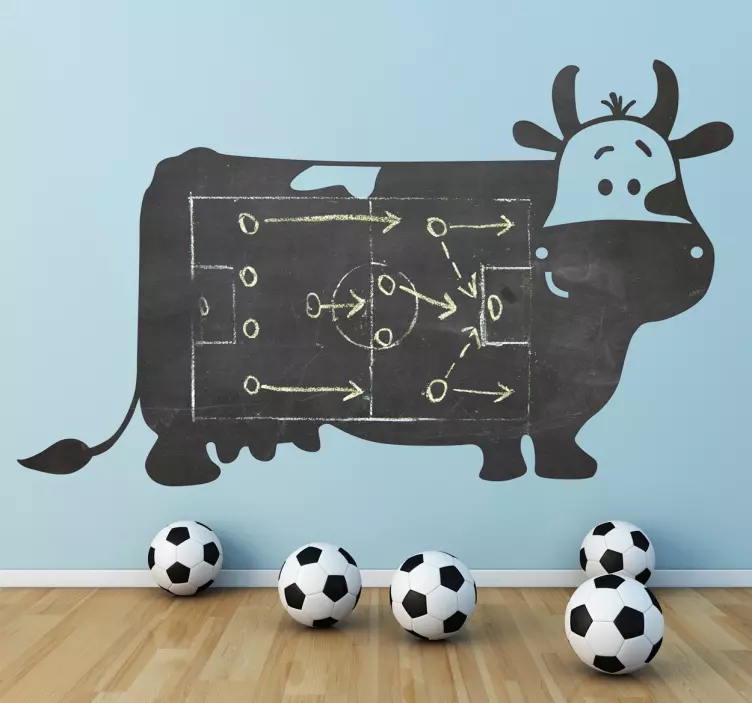 Sticker ardoise vache - TenStickers