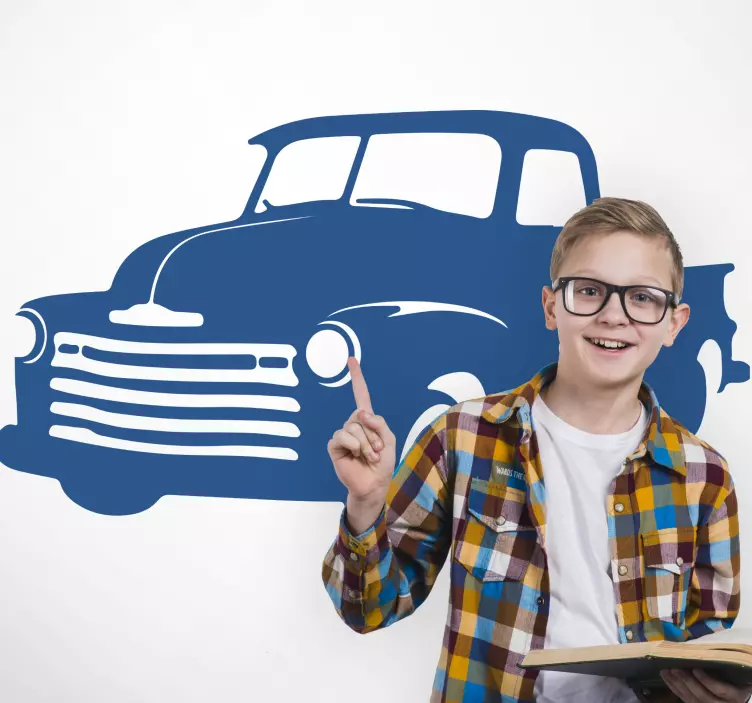 Sticker voiture camionnette classique - TenStickers
