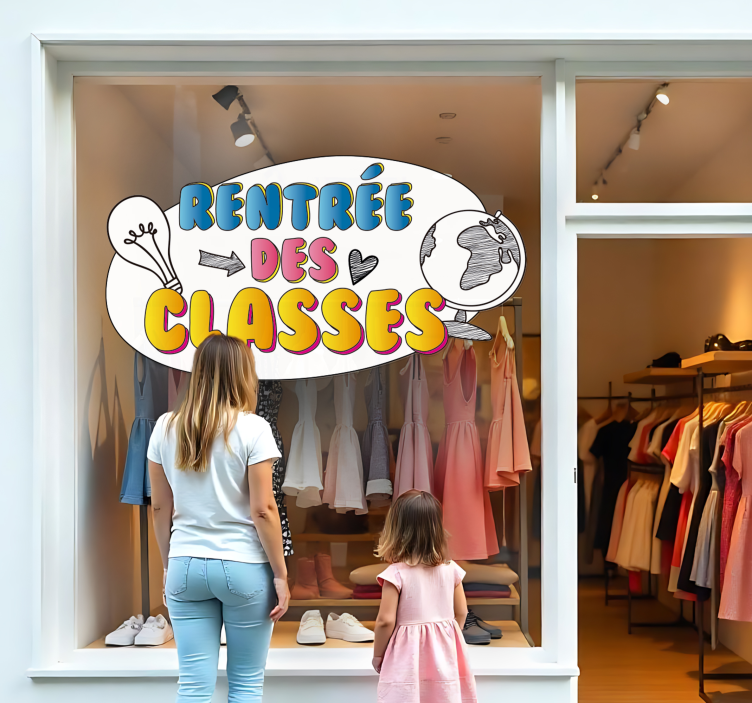 Sticker autres évènements une rentrée scolaire colorée - TenStickers