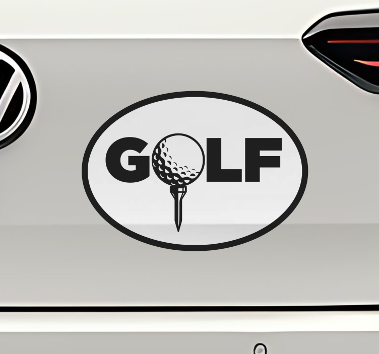 Autocollant autres sports texte sur le golf - TenStickers