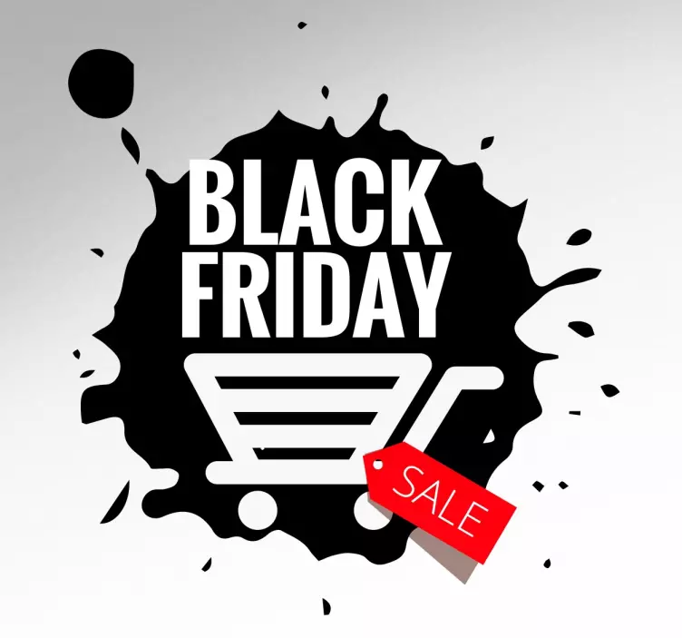 Sticker Black Friday caddie - TenStickers