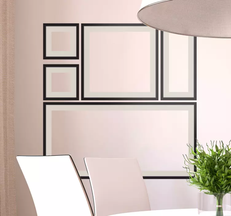 Sticker cadres pêle-mêle - TenStickers