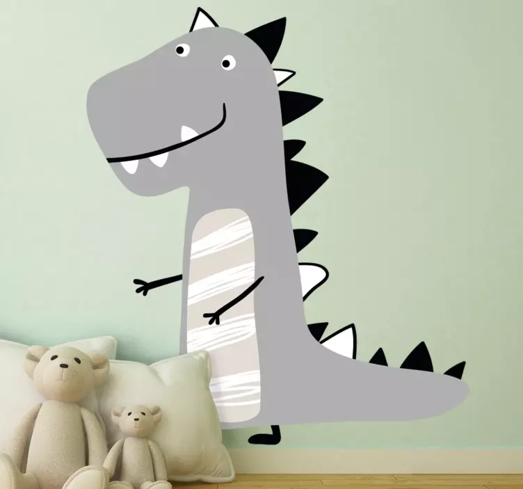 Sticker chambre enfant dinosaure charmant en mouvement - TenStickers