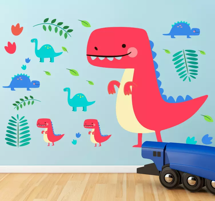 Sticker Chambre Dinosaures pour Enfants - TenStickers