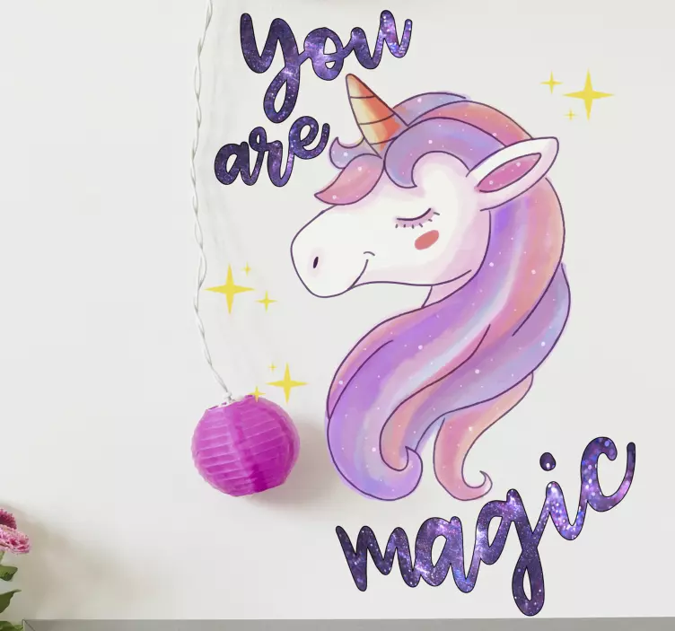 Sticker chambre enfant vous êtes magique - TenStickers