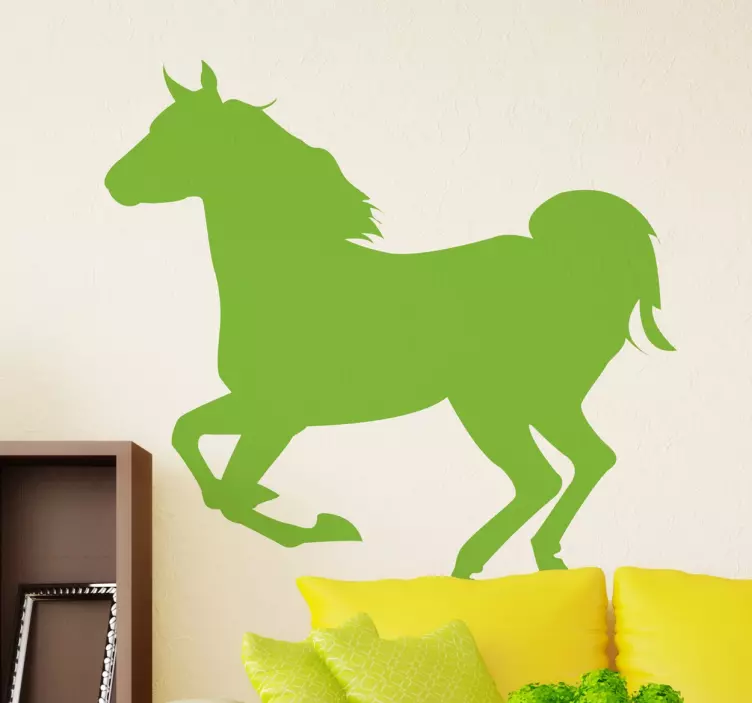 Sticker cheval au galop - TenStickers