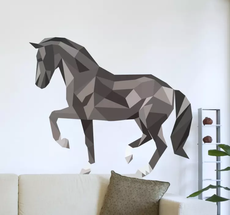 Sticker cheval relief - TenStickers