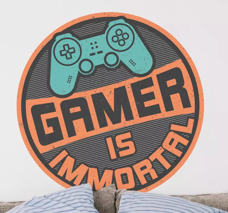 Sticker cinéma tv et jeux vidéo Émblème immortel gamer - TenStickers