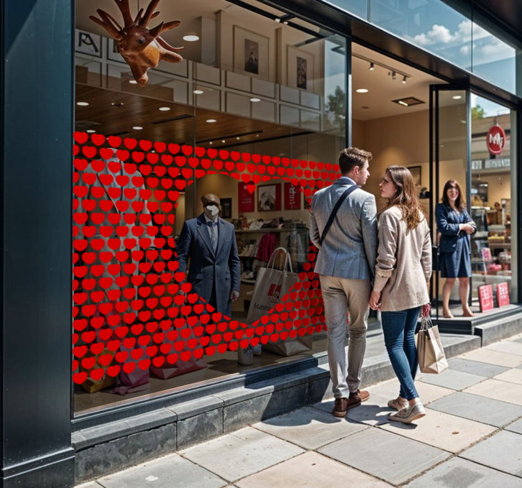 Sticker coeur Saint-Valentin offre - TenStickers