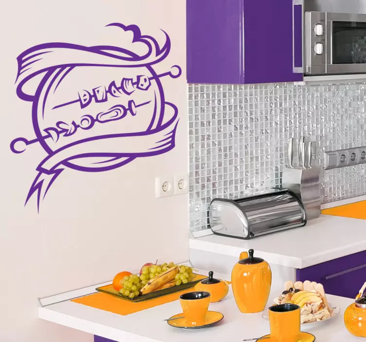 Sticker cuisine brochettes - TenStickers