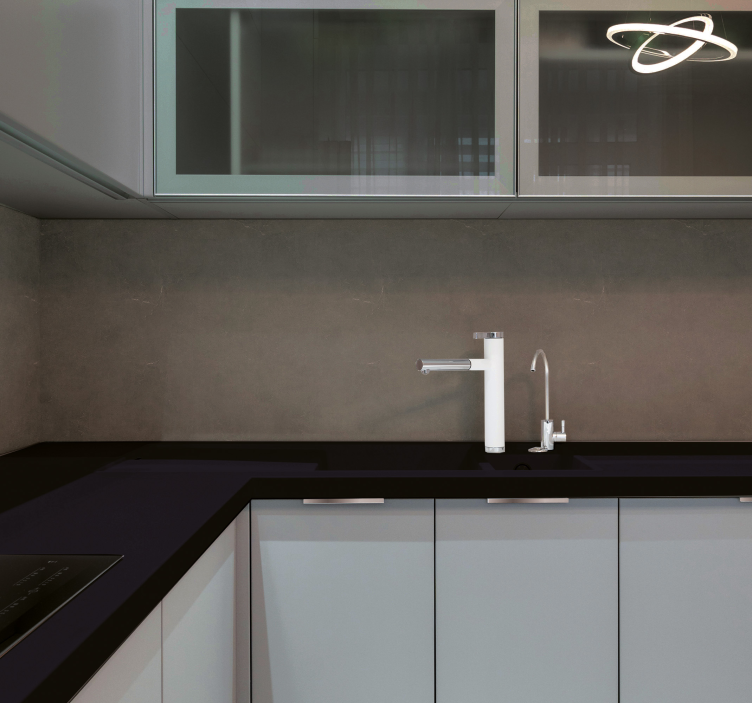 Sticker cuisine effet pierre sombre - TenStickers