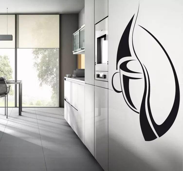 Sticker cuisine icône café - TenStickers