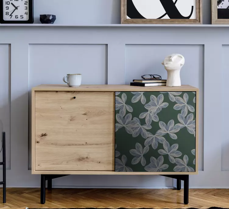 Sticker déco Élément feuille botanique - TenStickers