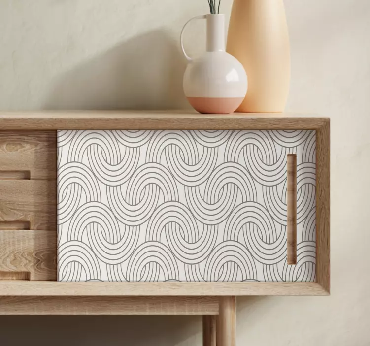 Adhésif meuble modèle d'illusion art déco - TenStickers