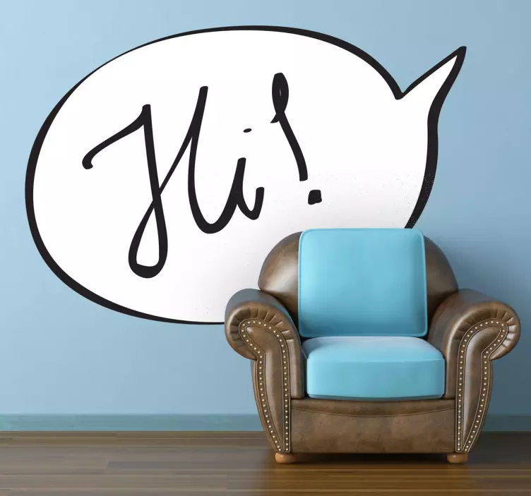 Sticker décoratif bulle hi - TenStickers