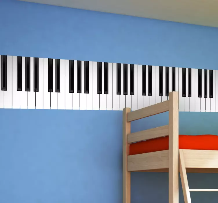 Frise autocollante clavier de piano - TenStickers