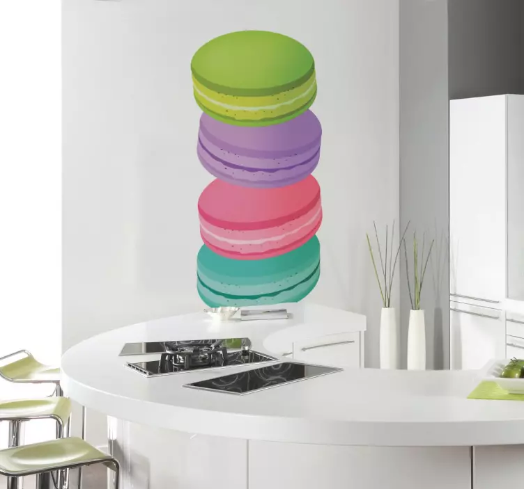 Sticker décoratif macarons - TenStickers