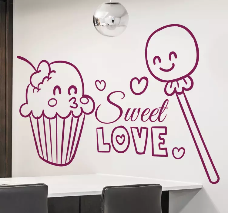 Sticker cuisine sweet love - TenStickers
