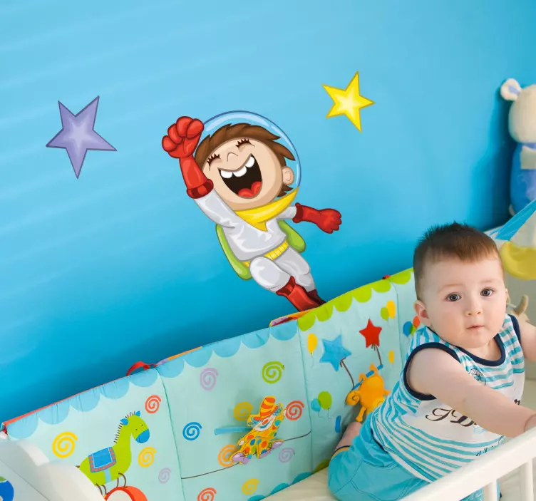 Sticker enfant astronaute - TenStickers
